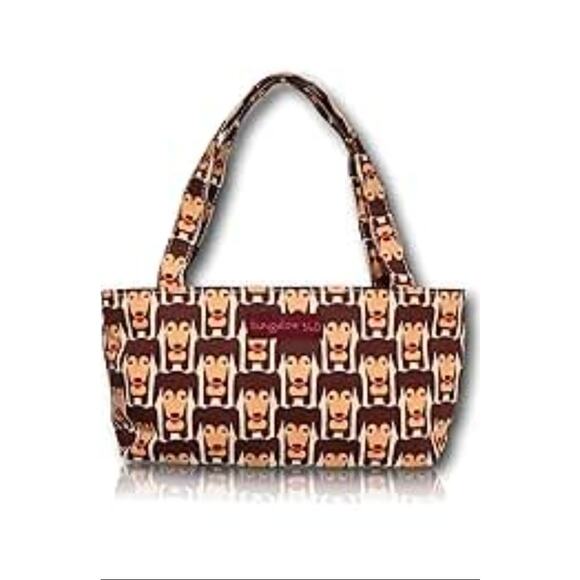 BUNGALOW 360 Small Canvas Happy Dog Purse - Picture 2 of 8